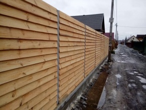Деревянный забор елочка 150 метров фото в Красноармейске